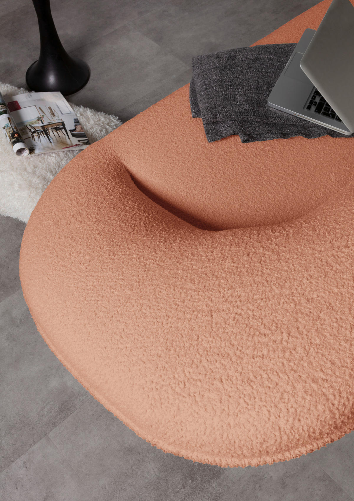 2-SITZER-SOFA in Flachgewebe Rostfarben  - Rostfarben/Schwarz, KONVENTIONELL, Kunststoff/Textil (223/79/94cm) - Carryhome