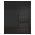 SCHWEBETÜRENSCHRANK  in Schwarz  - Schwarz, KONVENTIONELL, Glas/Holzwerkstoff (181/223/67cm) - Novel