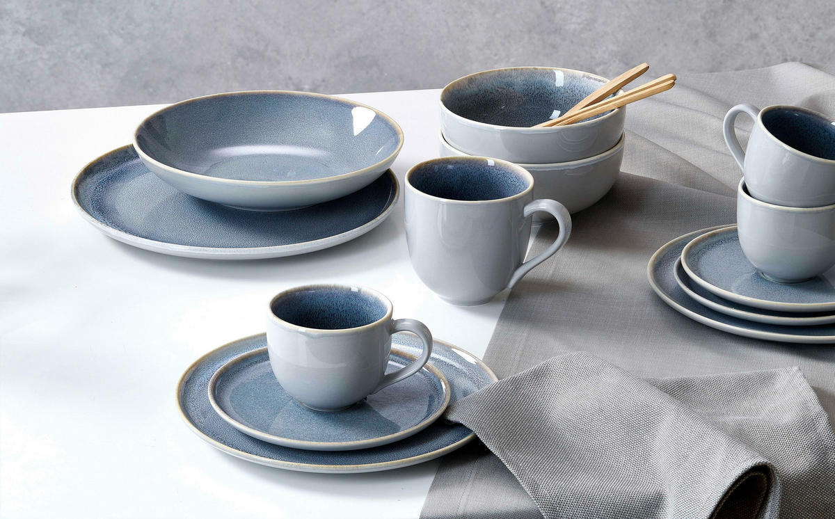 SCHALE Skagen Stone  15/15/7 cm  - Blau/Grau, Basics, Keramik (15/15/7cm) - Ritzenhoff Breker