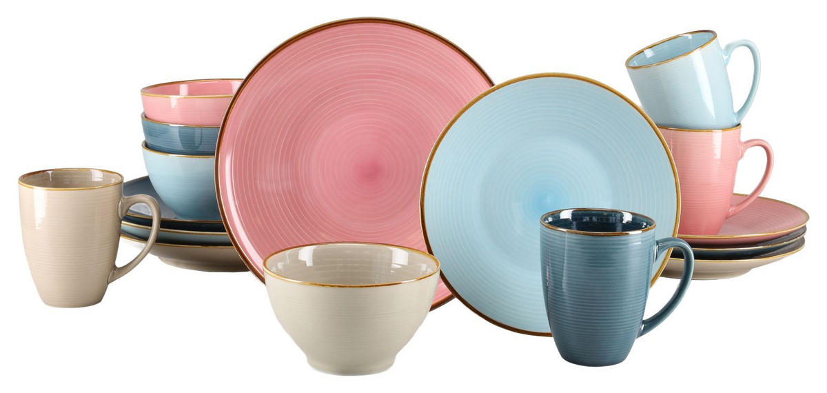 KOMBISERVICE 16-teilig  - Multicolor, Trend, Stein - Creatable