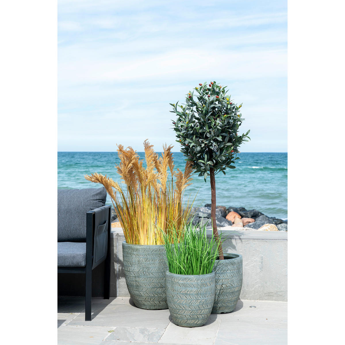 KONSTVÄXT oliv 120 cm  - olivgrön/ljusbrun, Basics, plast (120cm) - Ambia Home