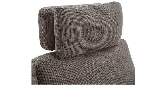 2-SITZER-SOFA Flachgewebe Schwarz  - Schwarz, KONVENTIONELL, Textil/Metall (170-218/87/93-141cm) - Hom`in