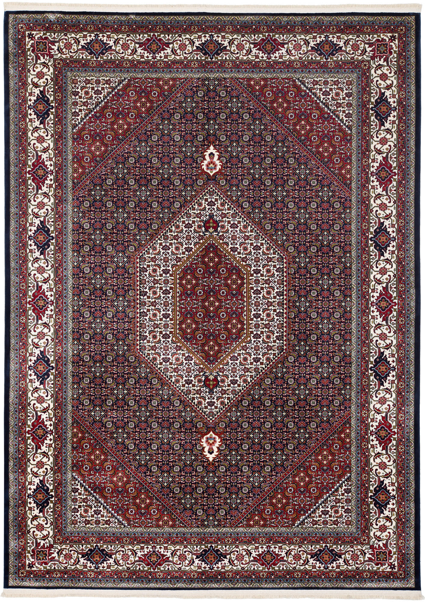 WEBTEPPICH 67/130 cm Mithras Bidjar  - Blau, Design, Textil (67/130cm) - Novel