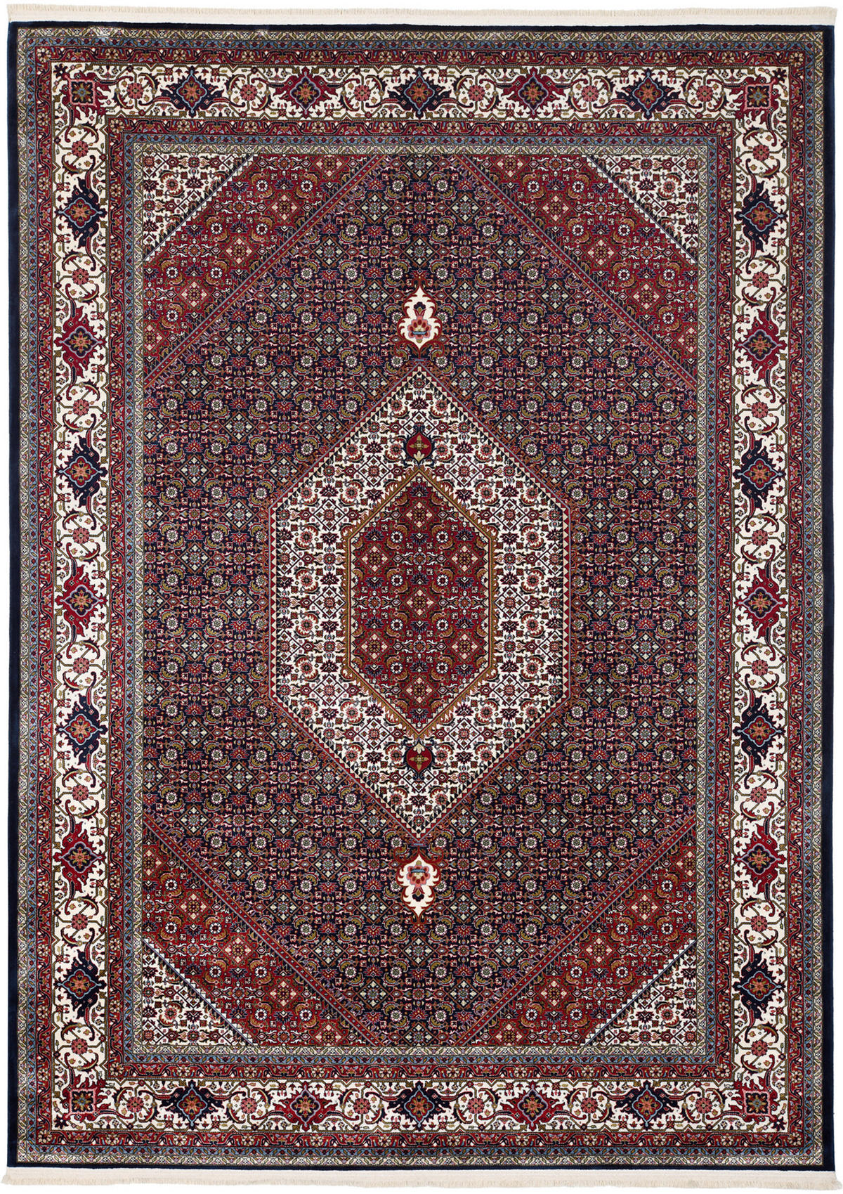 WEBTEPPICH 67/130 cm Mithras Bidjar Blau  - Blau, Design, Textil (67/130cm) - Novel