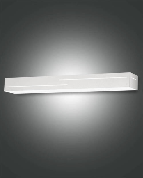 LED-WANDLEUCHTE Banny 50,5/7/5 cm   - Weiß, Basics, Kunststoff/Metall (50,5/7/5cm) - Fabas Luce