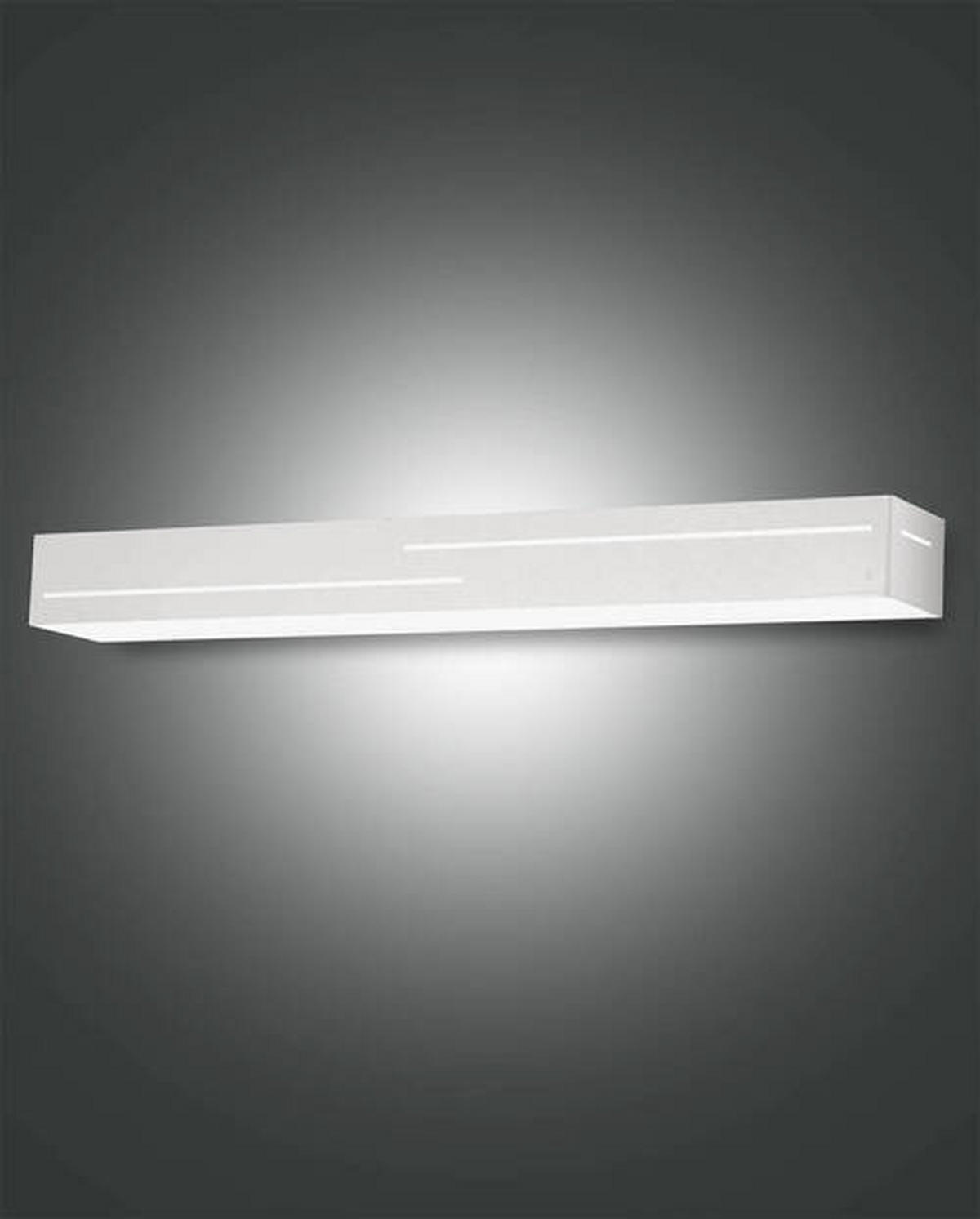 LED-WANDLEUCHTE 50,5/7/5 cm   - Weiß, Basics, Kunststoff/Metall (50,5/7/5cm) - Fabas Luce