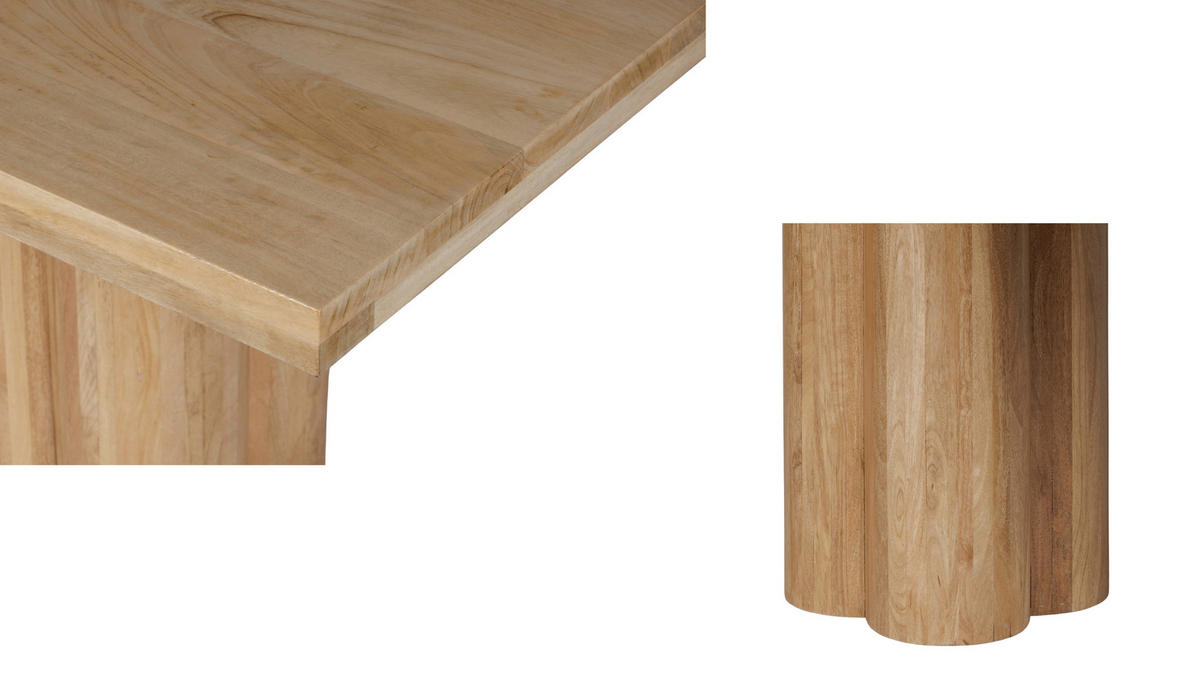 ESSTISCH 200/100/76 cm Echtholz  Holz rechteckig Naturfarben  - Naturfarben, LIFESTYLE, Holz (200/100/76cm) - Niels Andersson