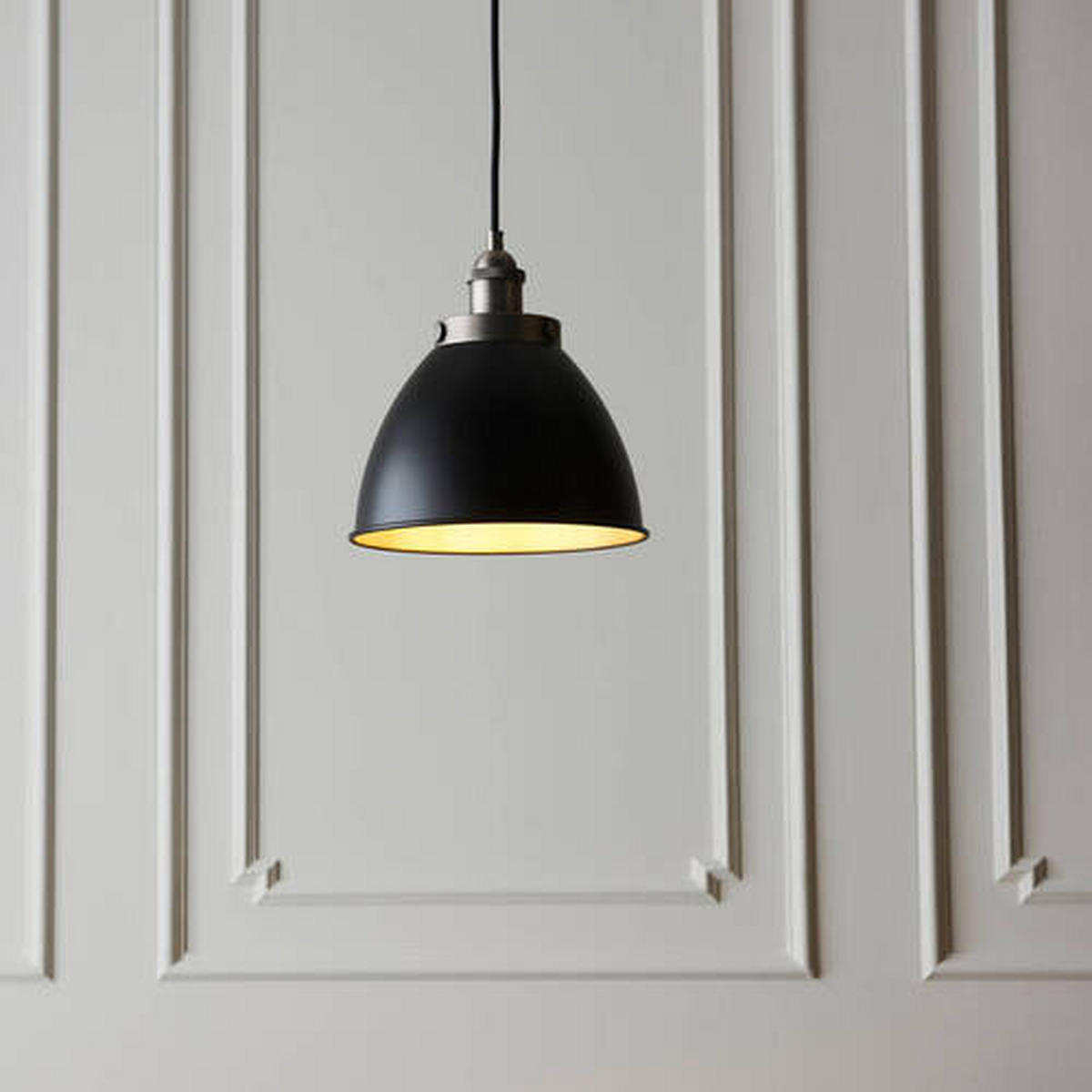 HÄNGELEUCHTE 23.5/146 cm  - Zinkfarben/Schwarz, Basics, Metall (23.5/146cm) - ENDON