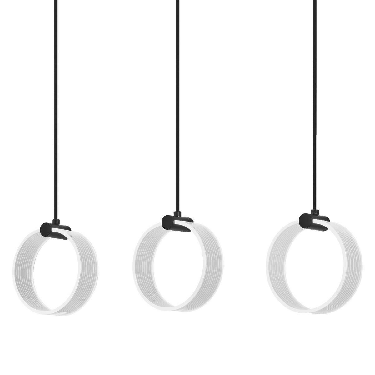 LED-PENDELLEUCHTE 66/5.2/121 cm  - Schwarz, Design, Kunststoff (66/5.2/121cm) - Osram