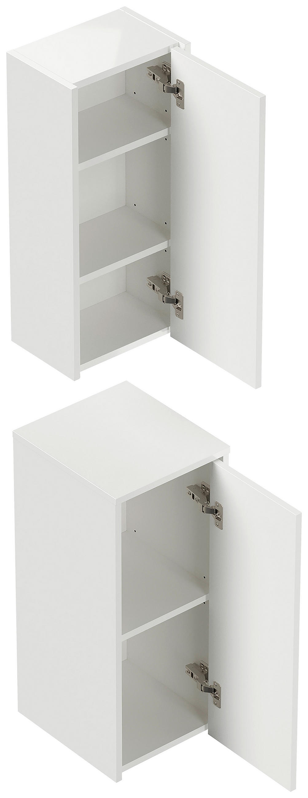 HÄNGESCHRANK  - Weiß Hochglanz, MODERN, Holzwerkstoff - MID.YOU