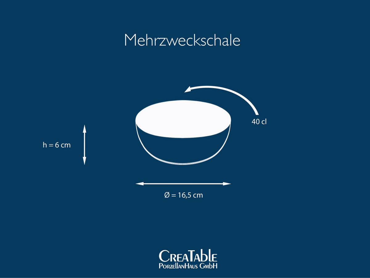 SKÅLSET 6 delar 16,5 cm   - naturfärgad, Trend, keramik (16,5cm) - Creatable