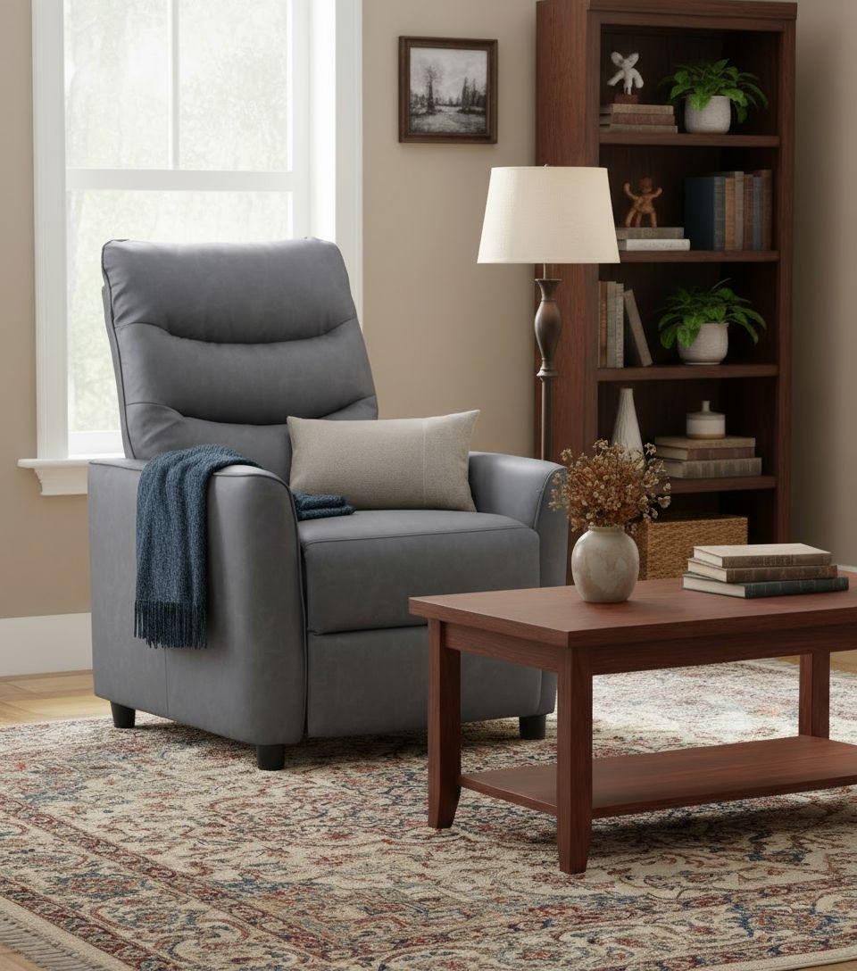 FOTOLIU PENTRU TELEVIZOR in textil gri  - negru/gri, Konventionell, metal/textil (76/105/88cm) - MID.YOU