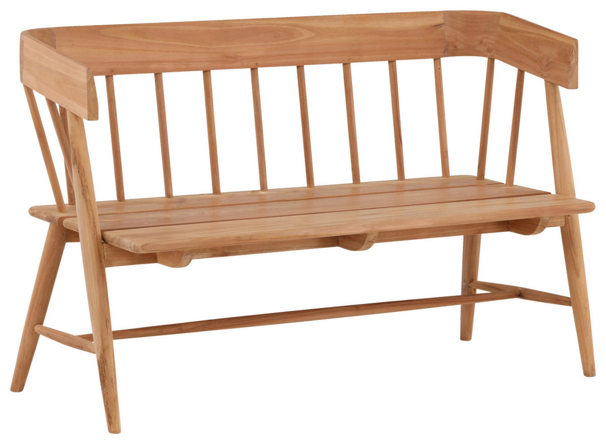 GARTENBANK 58/85/132 cm Teakholz   - Teakfarben, KONVENTIONELL, Holz (58/85/132cm) - Gardenson