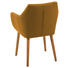 ARMLEHNSTUHL Webstoff Dunkelgelb - Eichefarben/Dunkelgelb, Design, Holz/Textil (58/84/58cm) - Carryhome