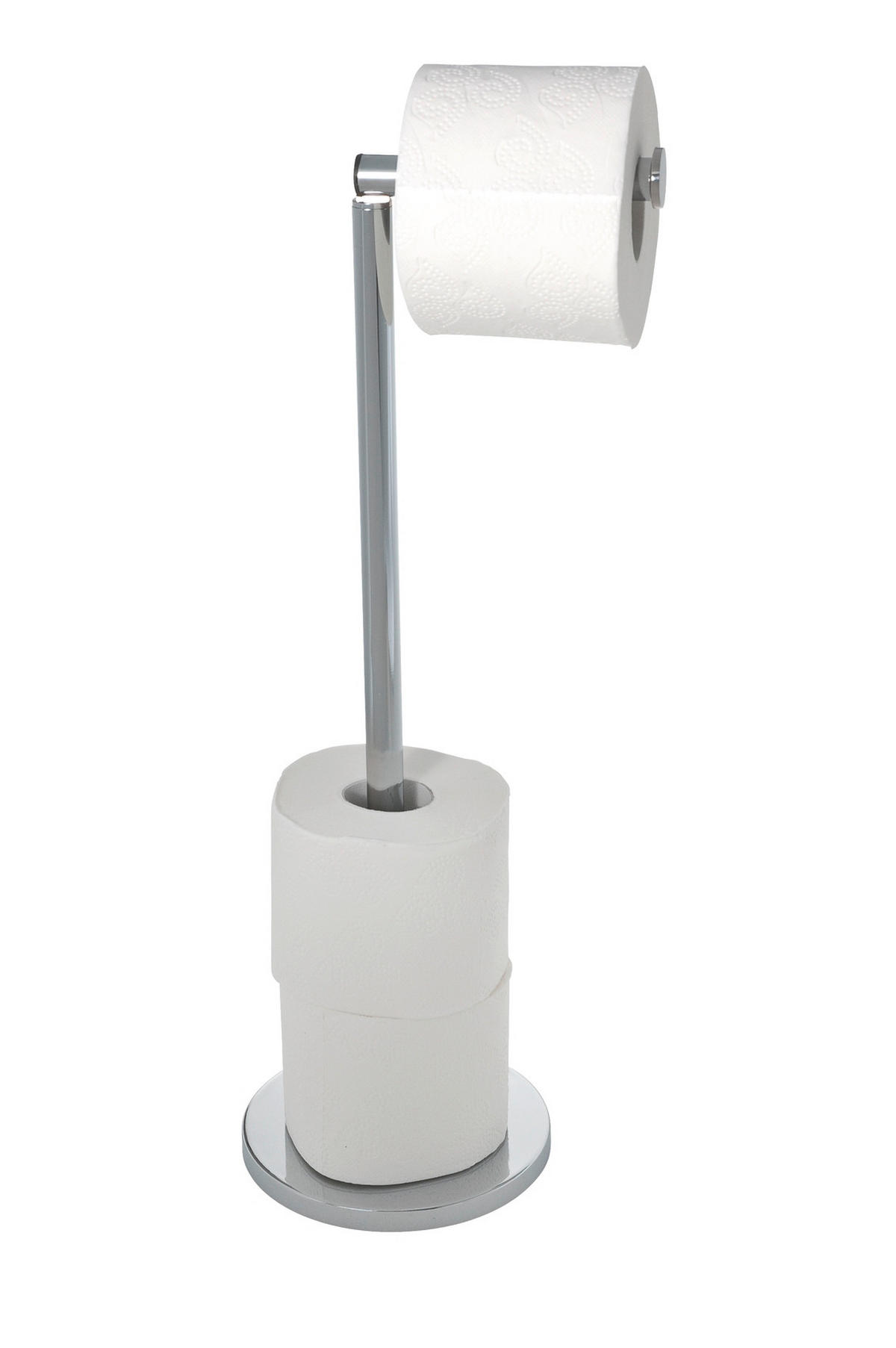 TOILETTENPAPIERHALTER - Edelstahlfarben, Basics, Metall (21/55/17cm) - Wenko