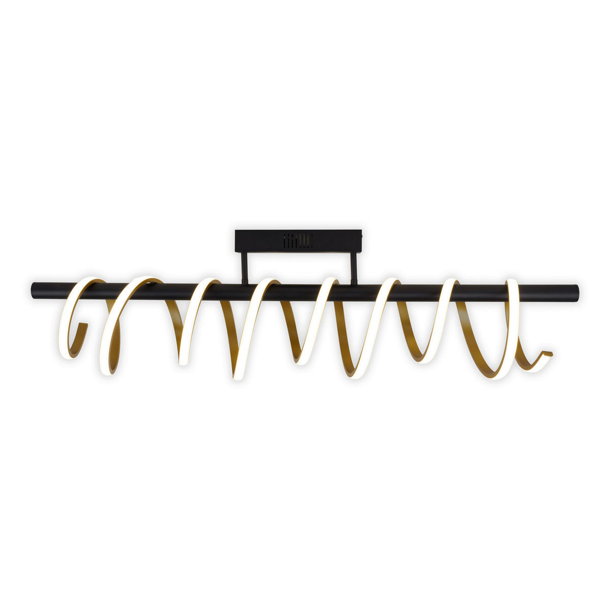 LED-DECKENLEUCHTE Belleza 100/20/27 cm   - Schwarz, Design, Kunststoff/Metall (100/20/27cm) - Näve