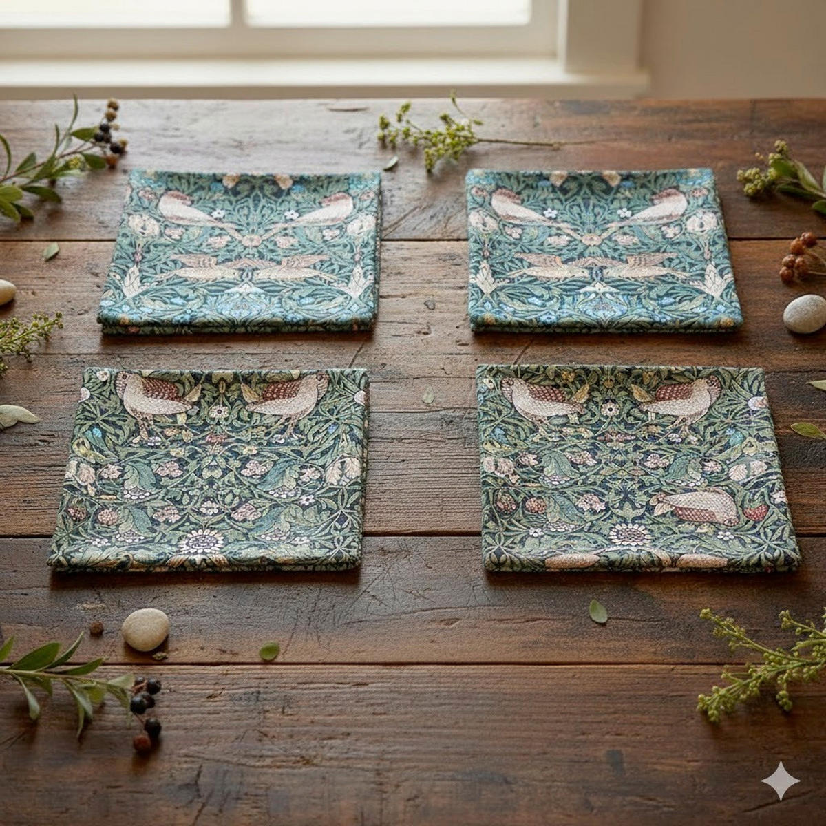 STOFFSERVIETTE 4ER SET  45/45 cm  4 Stück  - Waldgrün, Basics, Textil (45/45cm)