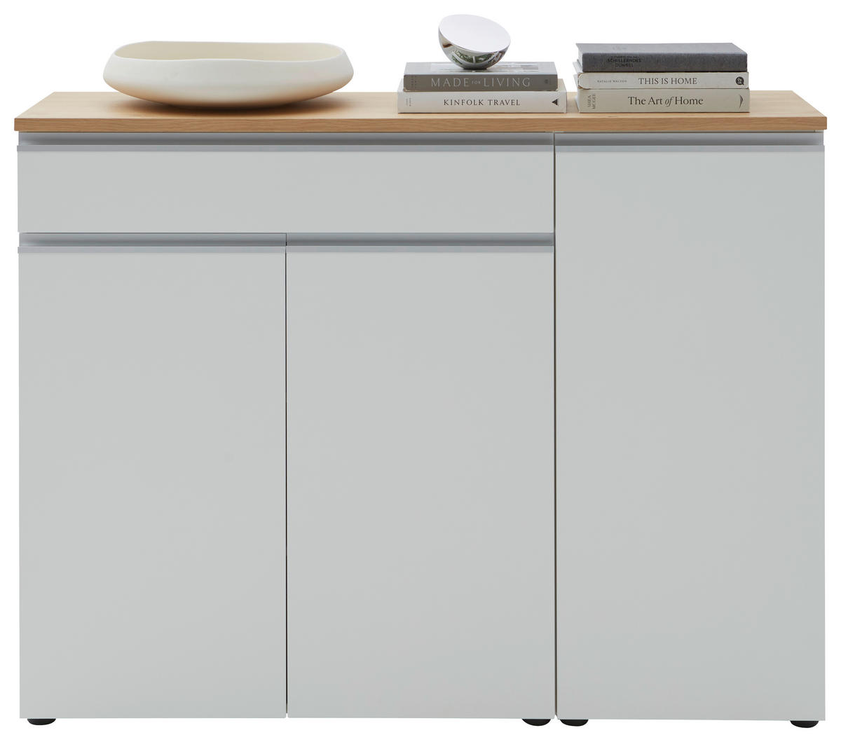 SIDEBOARD  in 135/102/41 cm  - Eichefarben/Silberfarben, Design, Holz/Holzwerkstoff (135/102/41cm) - Dieter Knoll