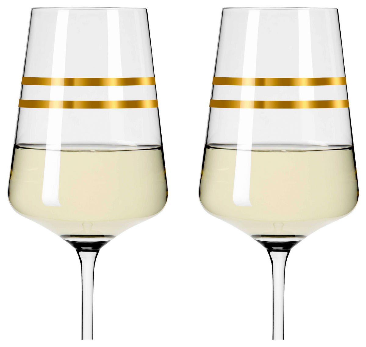 WEIßWEINGLAS Celebration Deluxe 400 ml 2-teilig  - Goldfarben, Glas (0,4cm) - Ritzenhoff