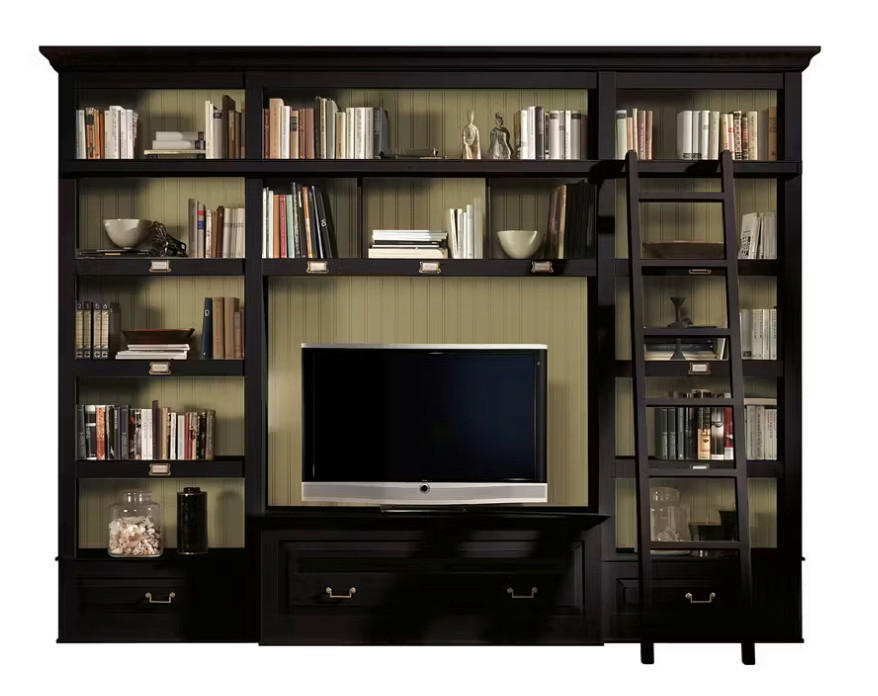 WOHNWAND UrbanClass 3-teilig  in Creme, Schwarz  311/238,5/52-46,5 cm  - Creme/Schwarz, LIFESTYLE, Holz/Metall (311/238,5/52-46,5cm) - Livetastic