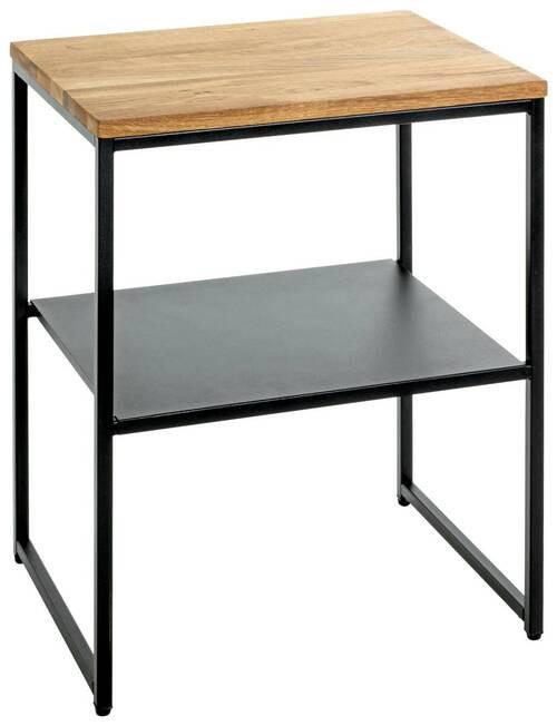 PRÍRUČNÝ STOLÍK, dub, čierna, farba duba