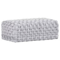 HOCKERBANK 110/45/45 cm Flachgewebe Hellgrau  - Hellgrau, Design, Textil (110/45/45cm) - Landscape