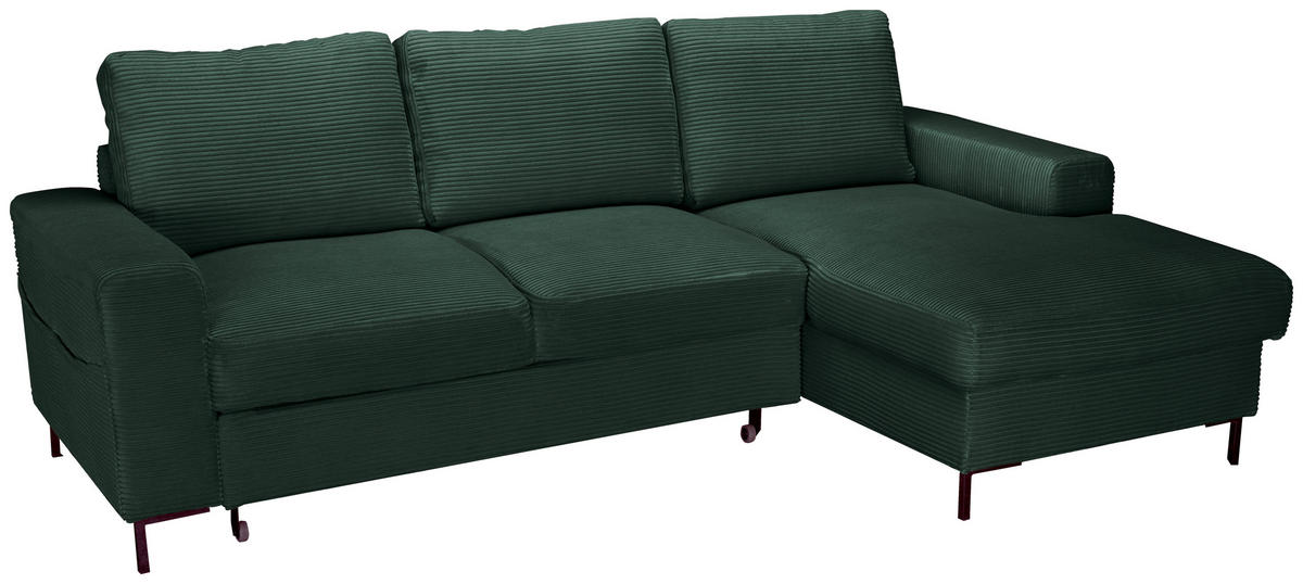 Freisteller von Carryhome ECKSOFA Dunkelgrün Cord.