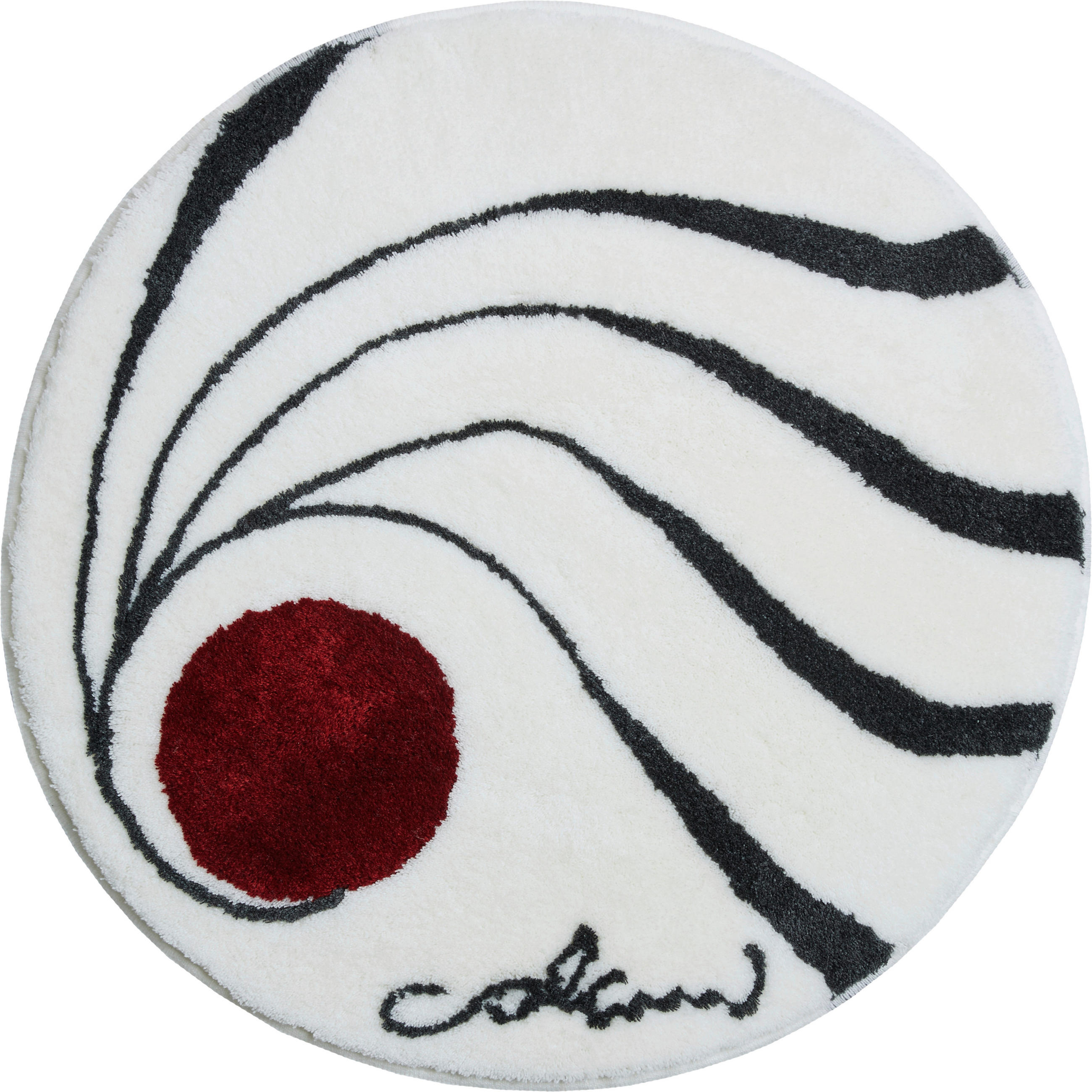 BADTEPPICH Colani 18 Weiß 80 cm  - Weiß, Basics, Kunststoff/Textil (80cm) - Grund