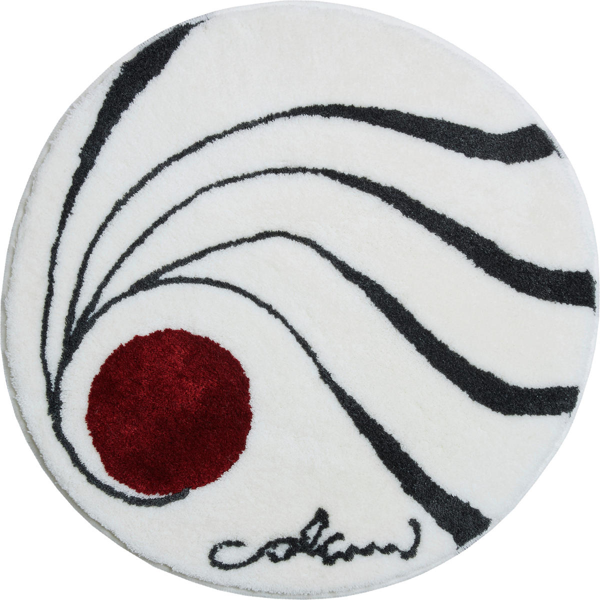 BADTEPPICH Colani 18 Weiß 80 cm  - Weiß, Basics, Kunststoff/Textil (80cm) - Grund