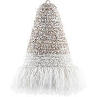 LEUCHTENSCHIRM 47/57 cm   - Naturfarben/Weiß, Trend, Naturmaterialien (47/57cm)