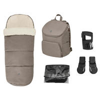 KINDERWAGENAUSSTATTUNG Oxford  - Braun, Basics, Kunststoff/Textil - Maxi-Cosi