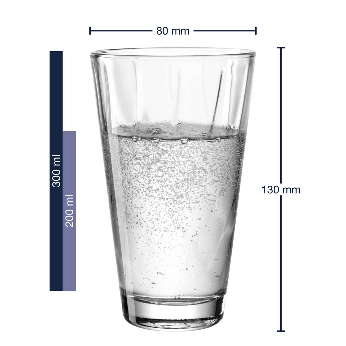 GLÄSERSET  12-teilig  - Klar, LIFESTYLE, Glas (26,2/16,5/17,5cm) - Leonardo