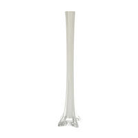 VAZĂ 50 cm  - gri deschis, Basics, sticlă (10/50/10cm) - Ambia Home