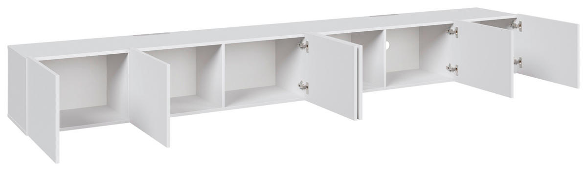 LOWBOARD  300/36,7/42 cm  Beimöbel erhältlich, umfangreiches Zubehör erhältlich, hängend, in verschiedenen Größen erhältlich  - Weiß, Design, Holzwerkstoff (300/36,7/42cm) - Hom`in