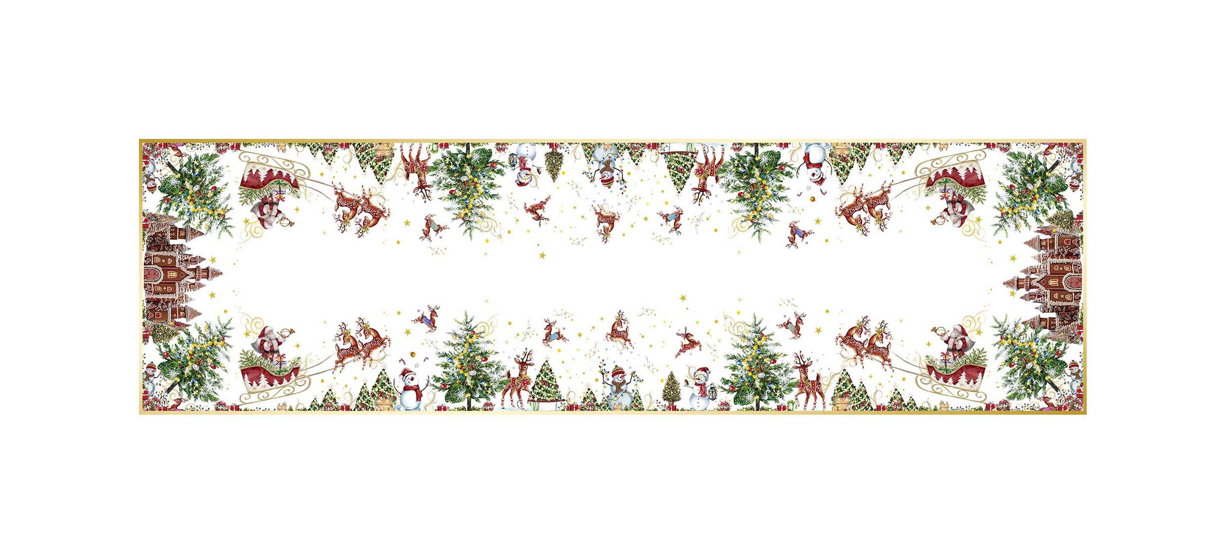 TISCHLÄUFER Textil Multicolor 45/140 cm  - Multicolor, Basics, Textil (45/140cm) - X-Mas