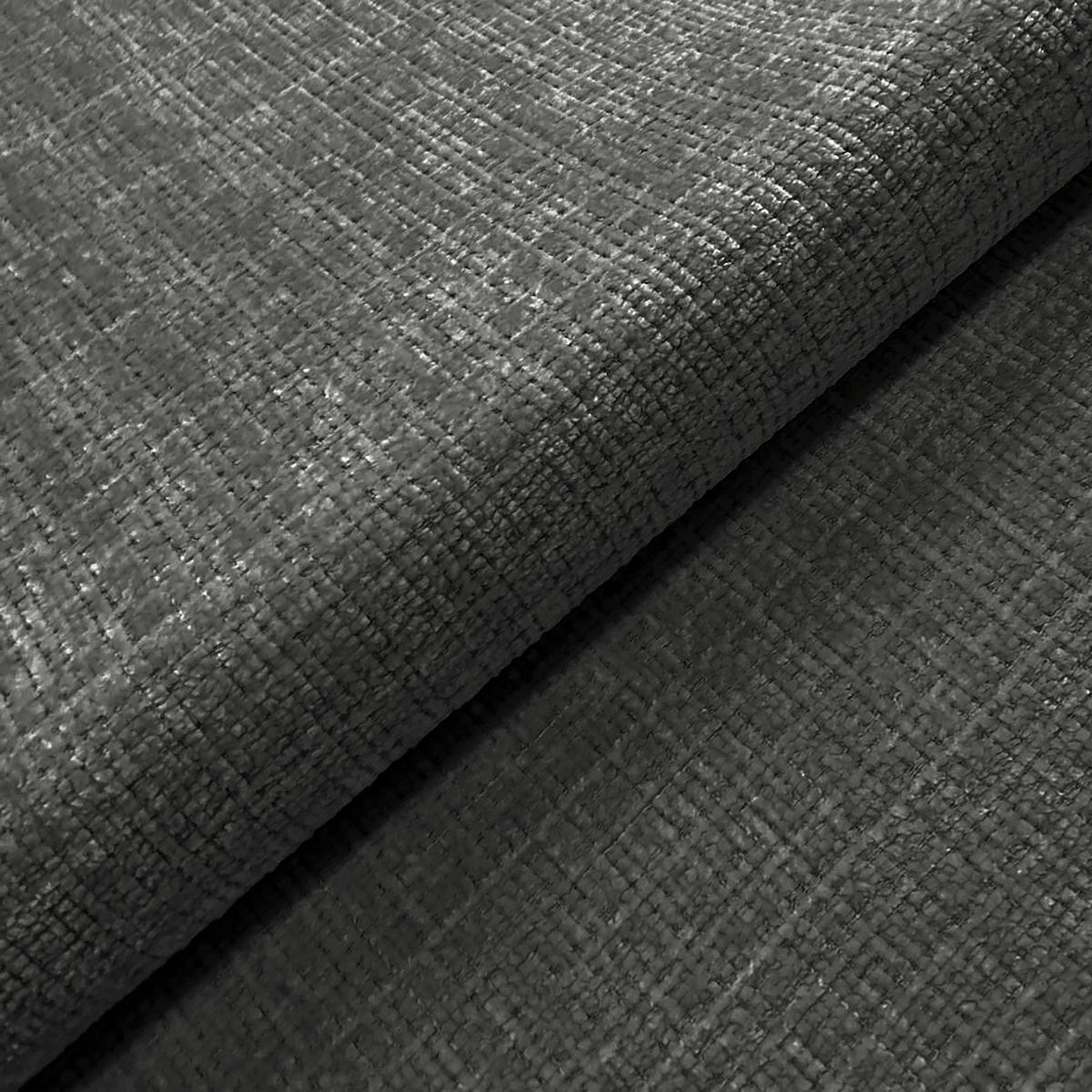 ECKSOFA Mauris Grau Chenille Rückenkissen  - Schwarz/Grau, Design, Kunststoff/Textil (233/200cm) - Livetastic