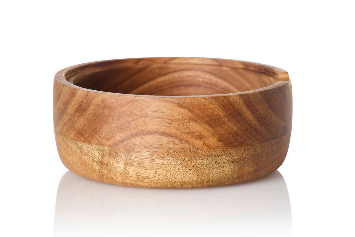 REIBE CUTN SERVE  - Akaziefarben, Design, Holz/Metall (13,3/5cm) - AdHoc