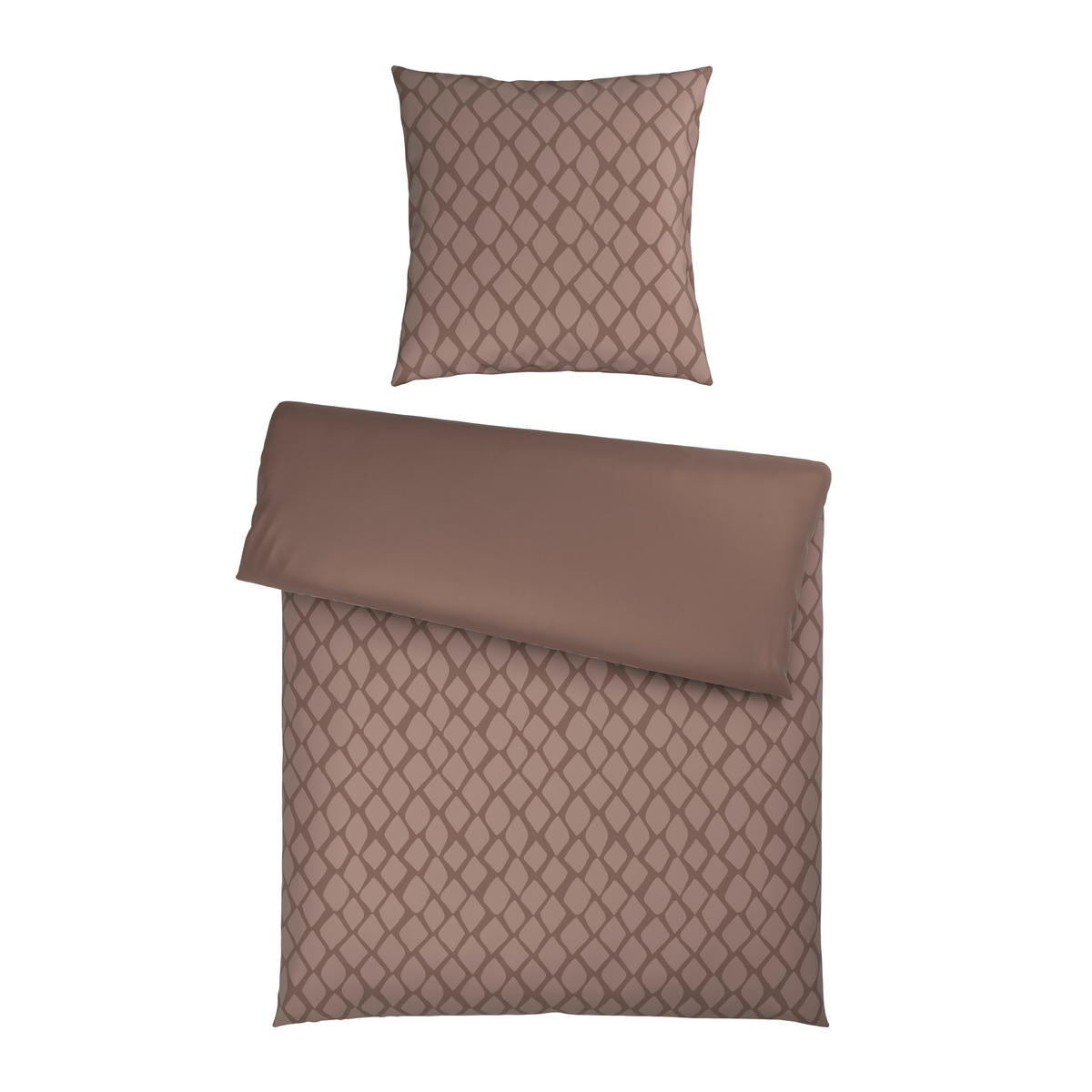 WENDEBETTWÄSCHE STRIPES DK Satin 135/200 cm  - Taupe, Design, Textil (135/200cm) - Dieter Knoll