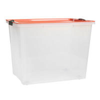 AUFBEWAHRUNGSBOX     - Koralle, KONVENTIONELL, Kunststoff (29,5/43,5/57cm) - Rotho