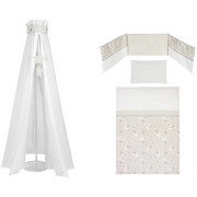 SET ZA POSTELJICO SLIVER STAR - sivo rjava/bela, Basics, tekstil - My Baby Lou