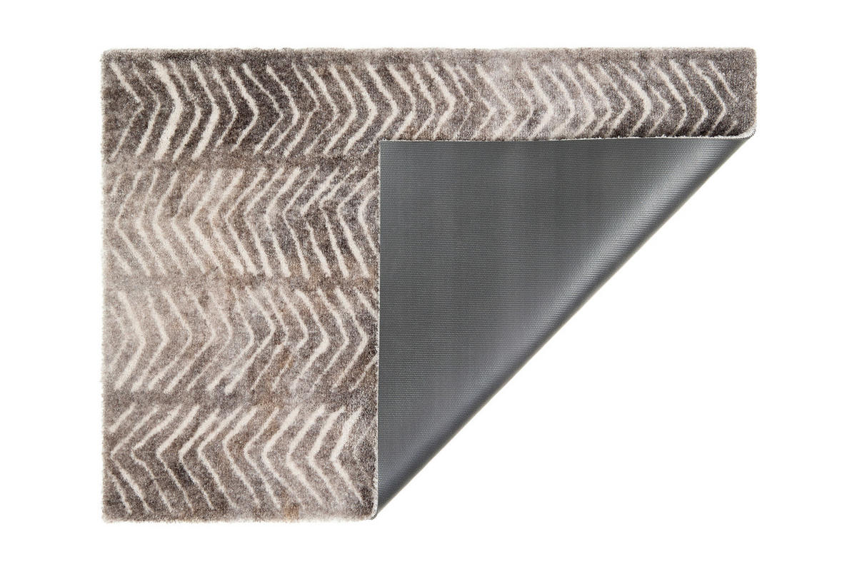 FUSSMATTE - Taupe/Creme, Design, Textil (67/100cm) - Schöner Wohnen