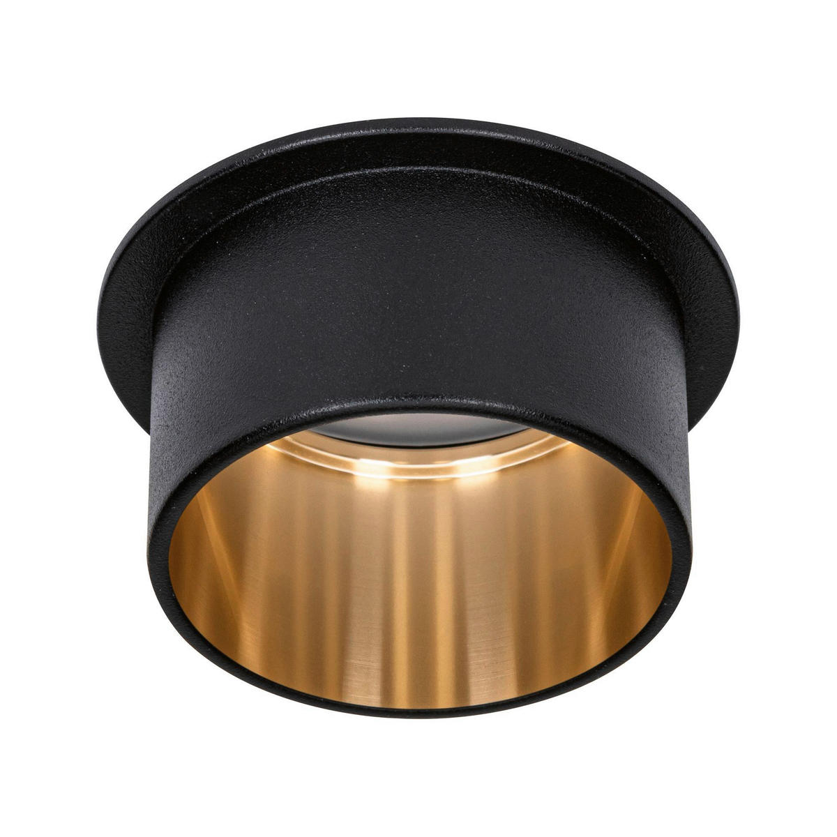 DECKENLEUCHTE 93378 6,8 cm  - Goldfarben/Schwarz, Basics, Metall (6,8cm) - Paulmann