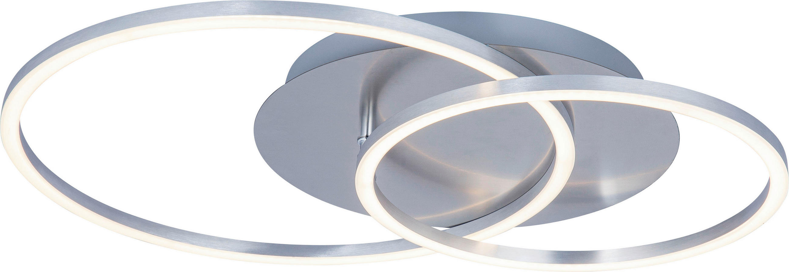 LED-TAKLAMPA Fontana 10.5 W 54,7/40/7 cm  - aluminiumfärg, Design, metall/plast (54,7/40/7cm) - Novel