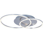 LED-DECKENLEUCHTE 54,7/40/7 cm   - Alufarben, Design, Kunststoff/Metall (54,7/40/7cm) - Novel
