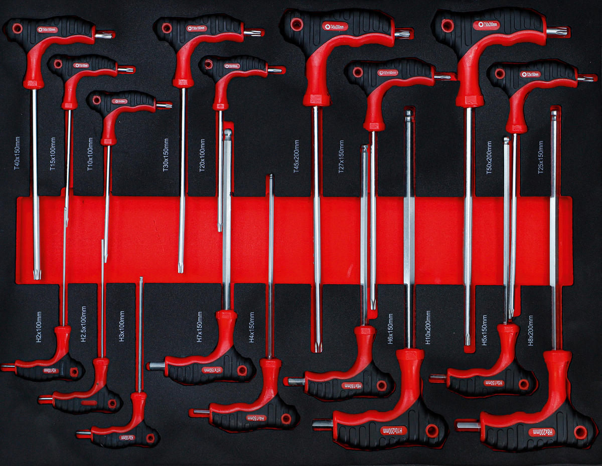 WERKSTATTWAGEN 79,51/96,97/45,5 cm  - Rot/Schwarz, Basics (79,51/96,97/45,5cm)
