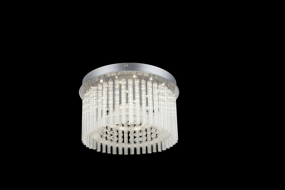 PLAFONIERĂ CU LED - Design, plastic/sticlă (37/23cm) - Globo