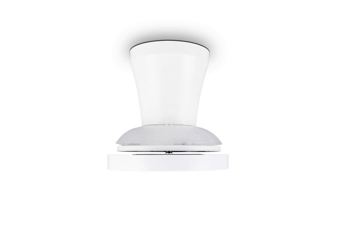DECKENVENTILATOR - Klar/Weiß, Design, Kunststoff/Metall (30/2cm)