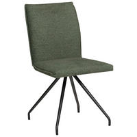 STUHL  Stoffauswahl, Typenauswahl Mikrofaser  - Schwarz/Grün, Design, Textil/Metall (49/91/60cm) - Moderano