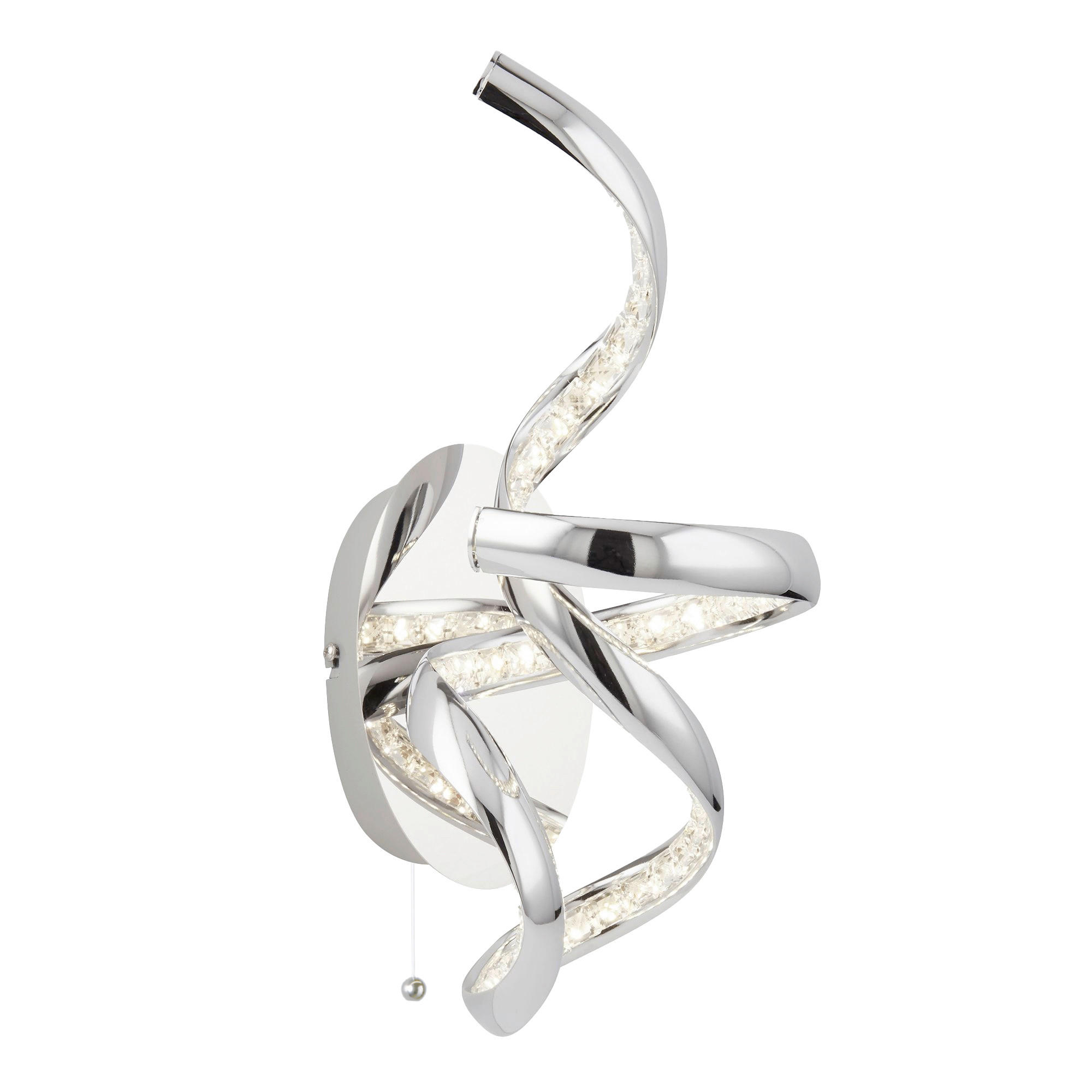 SVJETILJKA ZIDNA Twirls  - Basics, staklo/metal (17/38cm)