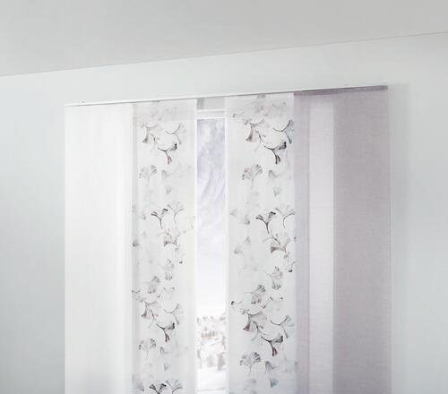 FLÄCHENVORHANG   transparent   60/245 cm  - Braun, Design, Textil (60/245cm) - Novel